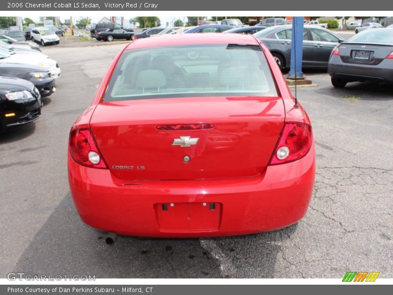 Victory Red / Gray 2006 Chevrolet Cobalt LS Sedan