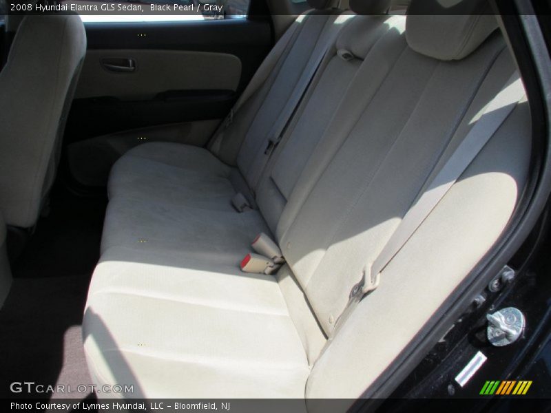 Black Pearl / Gray 2008 Hyundai Elantra GLS Sedan