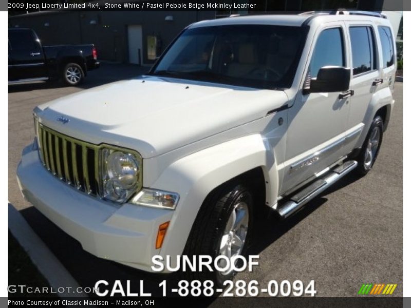 Stone White / Pastel Pebble Beige Mckinley Leather 2009 Jeep Liberty Limited 4x4