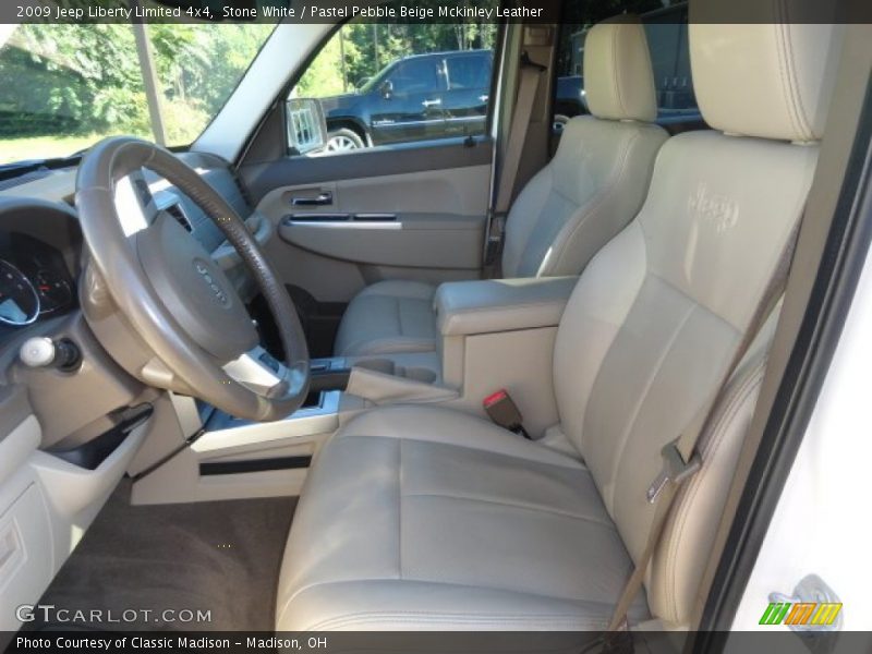 Stone White / Pastel Pebble Beige Mckinley Leather 2009 Jeep Liberty Limited 4x4