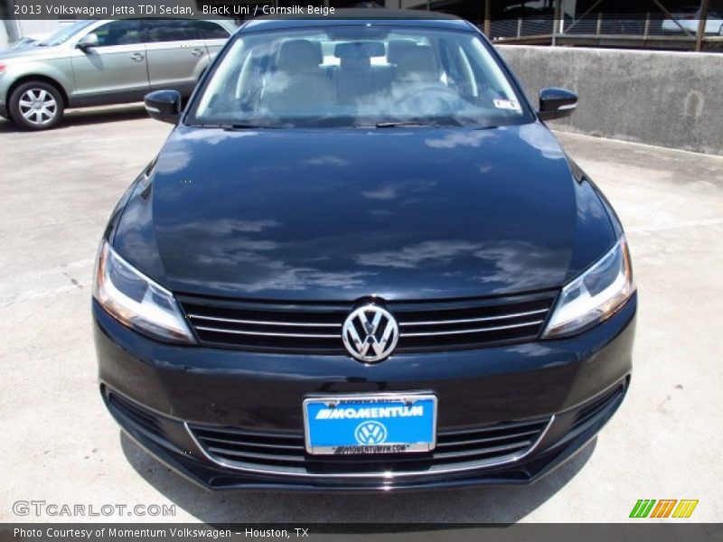 Black Uni / Cornsilk Beige 2013 Volkswagen Jetta TDI Sedan
