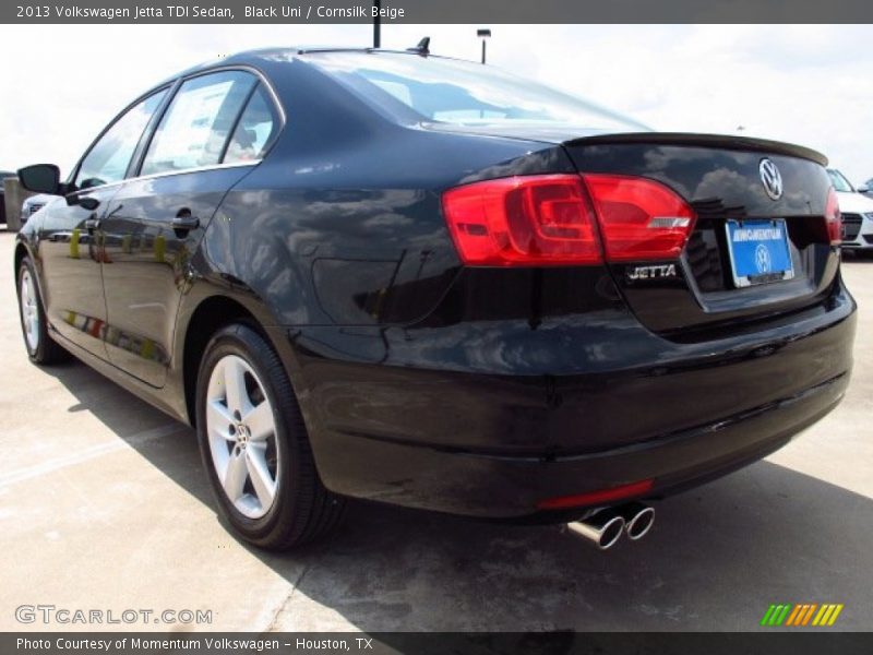 Black Uni / Cornsilk Beige 2013 Volkswagen Jetta TDI Sedan