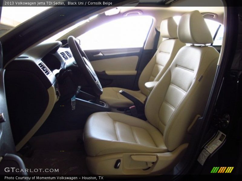 Black Uni / Cornsilk Beige 2013 Volkswagen Jetta TDI Sedan