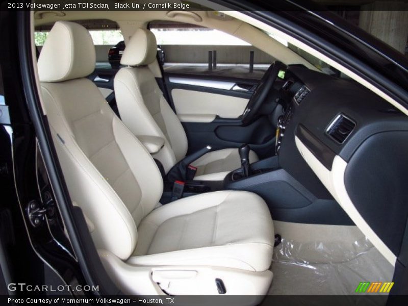 Black Uni / Cornsilk Beige 2013 Volkswagen Jetta TDI Sedan