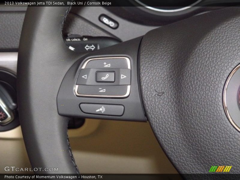 Black Uni / Cornsilk Beige 2013 Volkswagen Jetta TDI Sedan