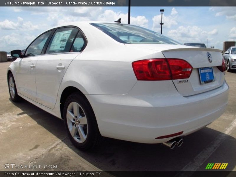 Candy White / Cornsilk Beige 2013 Volkswagen Jetta TDI Sedan