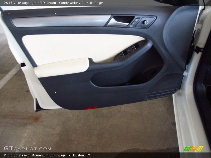 Candy White / Cornsilk Beige 2013 Volkswagen Jetta TDI Sedan