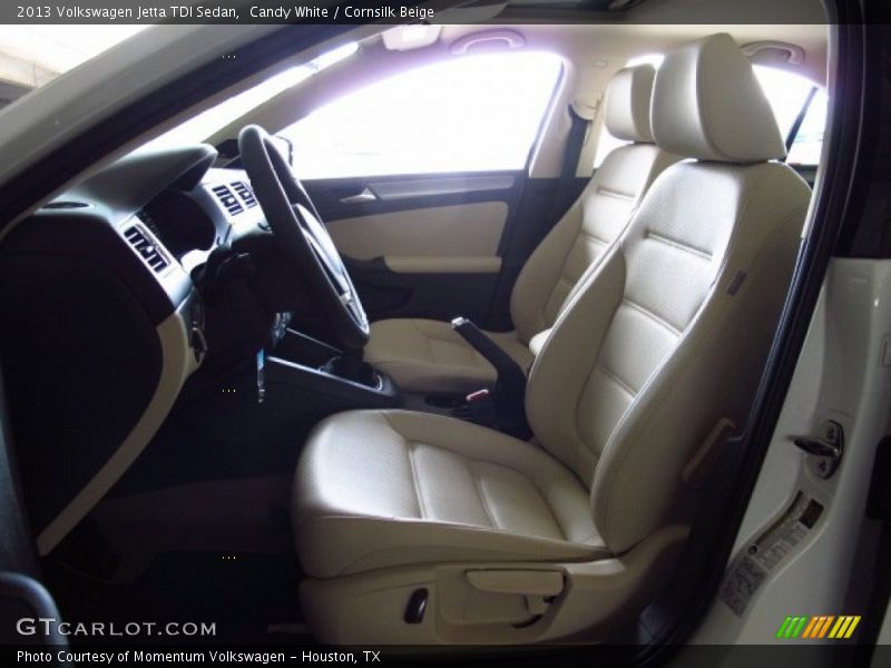 Candy White / Cornsilk Beige 2013 Volkswagen Jetta TDI Sedan