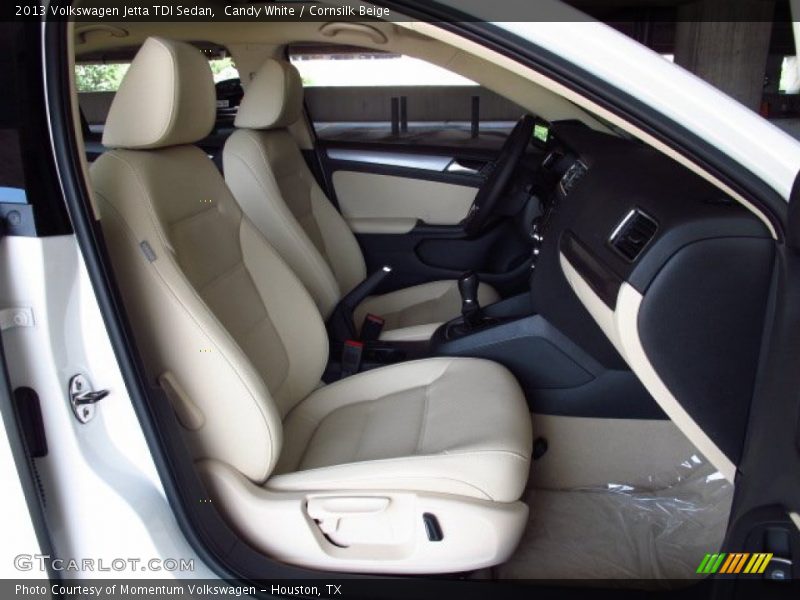 Candy White / Cornsilk Beige 2013 Volkswagen Jetta TDI Sedan