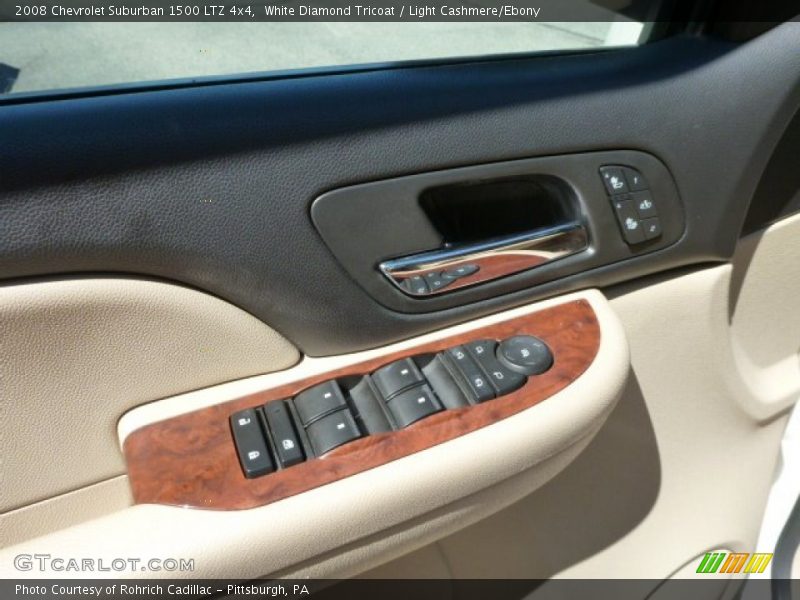 White Diamond Tricoat / Light Cashmere/Ebony 2008 Chevrolet Suburban 1500 LTZ 4x4