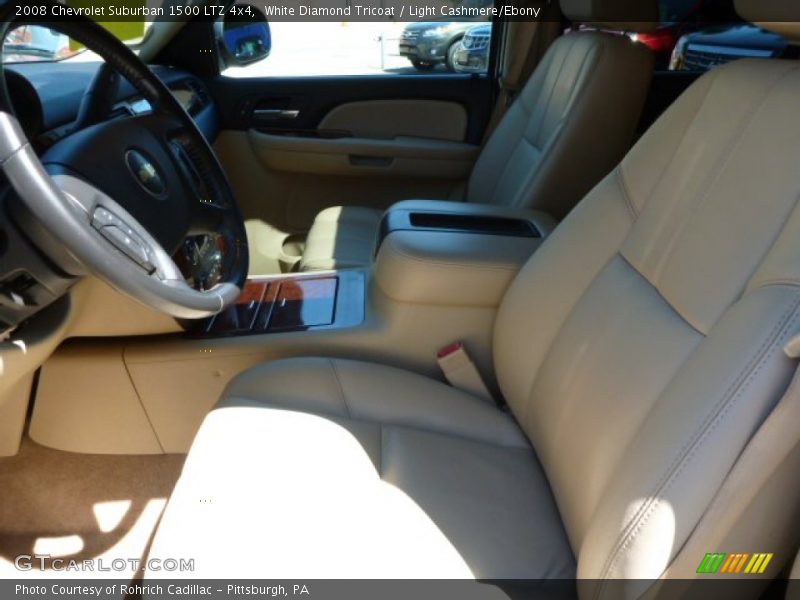 White Diamond Tricoat / Light Cashmere/Ebony 2008 Chevrolet Suburban 1500 LTZ 4x4