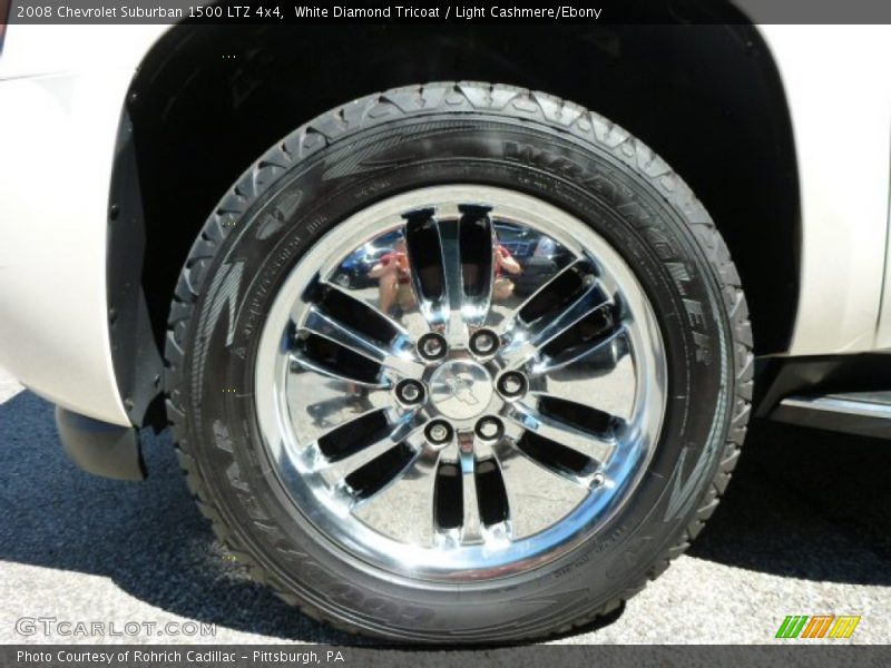 White Diamond Tricoat / Light Cashmere/Ebony 2008 Chevrolet Suburban 1500 LTZ 4x4
