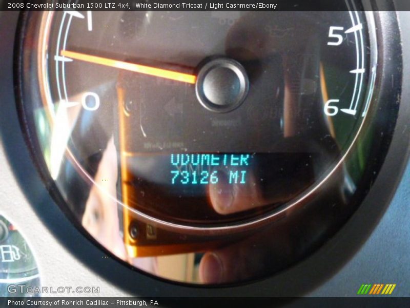 White Diamond Tricoat / Light Cashmere/Ebony 2008 Chevrolet Suburban 1500 LTZ 4x4