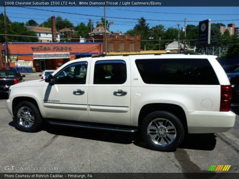 White Diamond Tricoat / Light Cashmere/Ebony 2008 Chevrolet Suburban 1500 LTZ 4x4