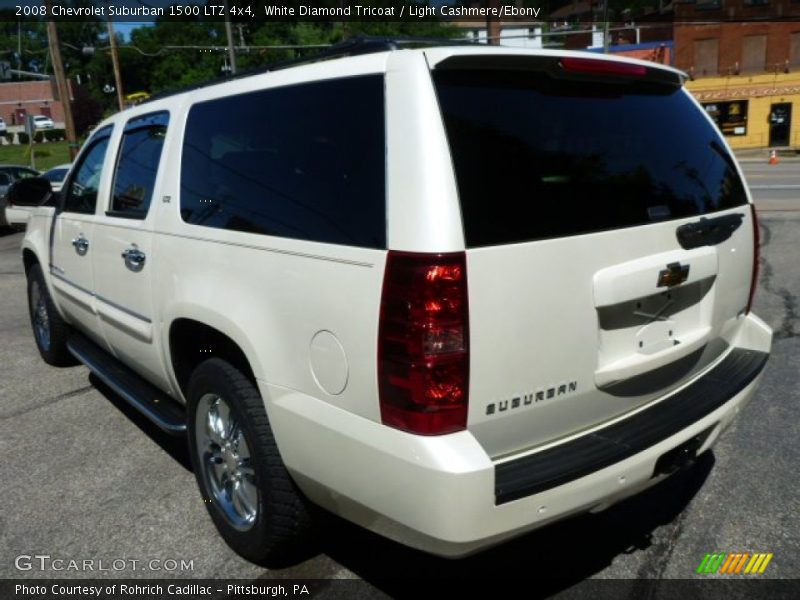 White Diamond Tricoat / Light Cashmere/Ebony 2008 Chevrolet Suburban 1500 LTZ 4x4