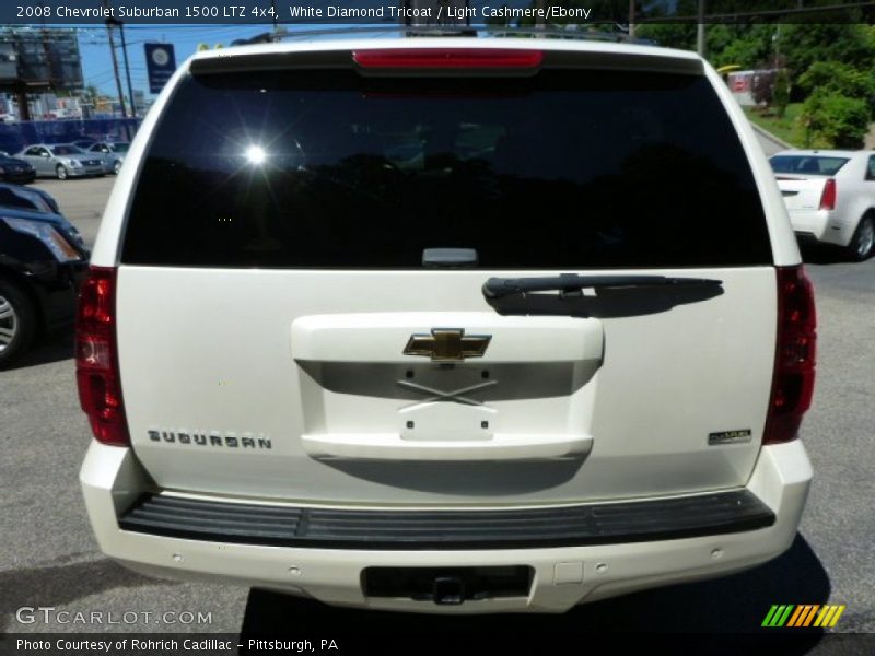 White Diamond Tricoat / Light Cashmere/Ebony 2008 Chevrolet Suburban 1500 LTZ 4x4