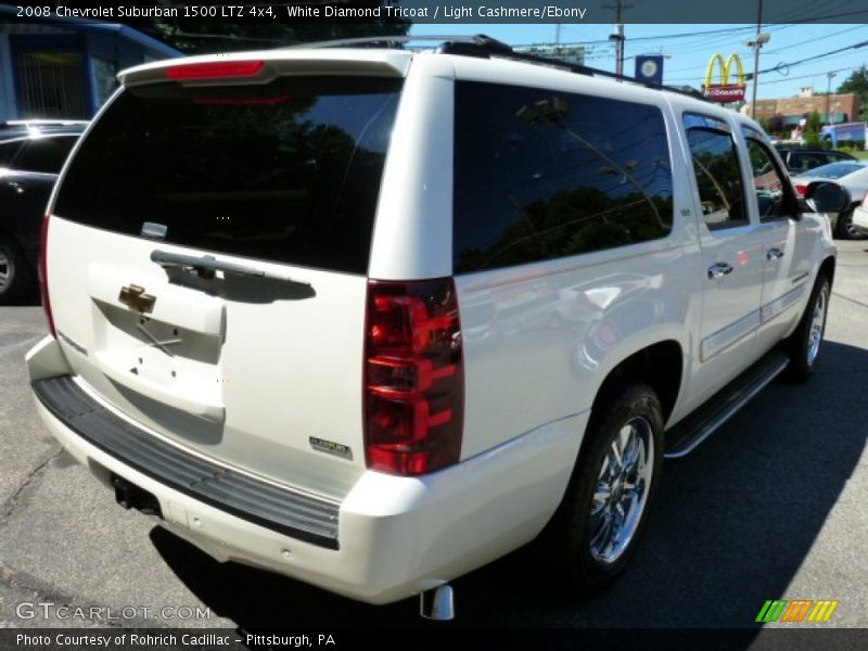 White Diamond Tricoat / Light Cashmere/Ebony 2008 Chevrolet Suburban 1500 LTZ 4x4