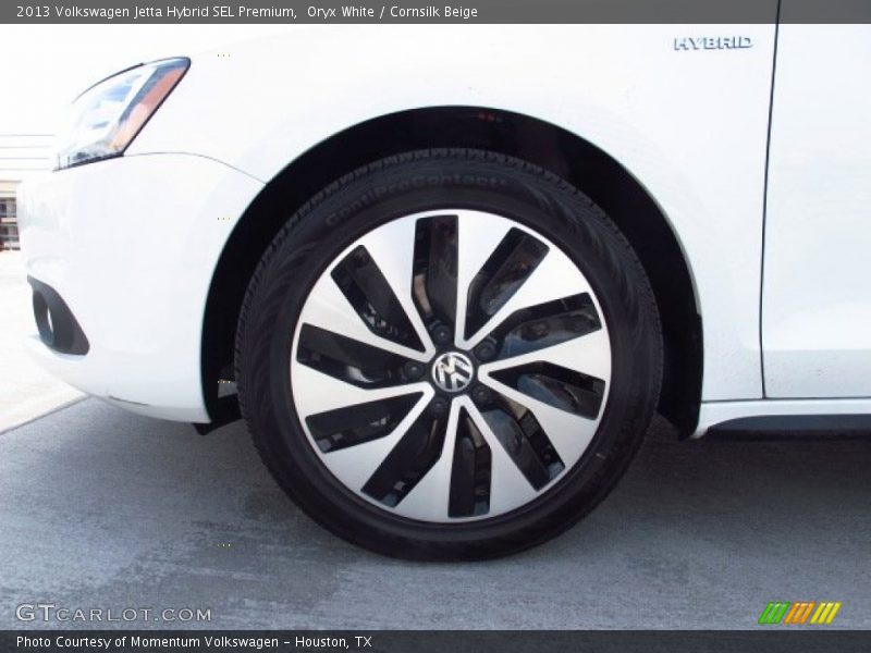 Oryx White / Cornsilk Beige 2013 Volkswagen Jetta Hybrid SEL Premium
