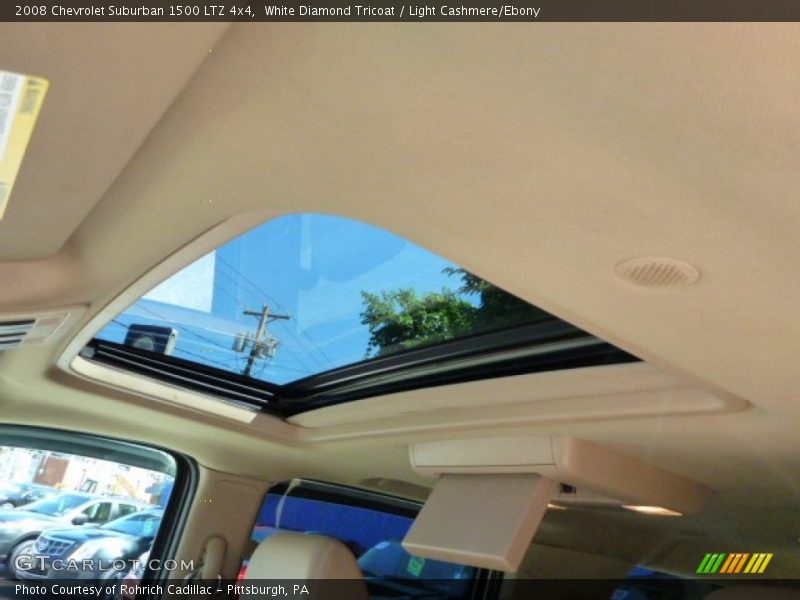 White Diamond Tricoat / Light Cashmere/Ebony 2008 Chevrolet Suburban 1500 LTZ 4x4
