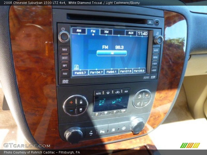 White Diamond Tricoat / Light Cashmere/Ebony 2008 Chevrolet Suburban 1500 LTZ 4x4