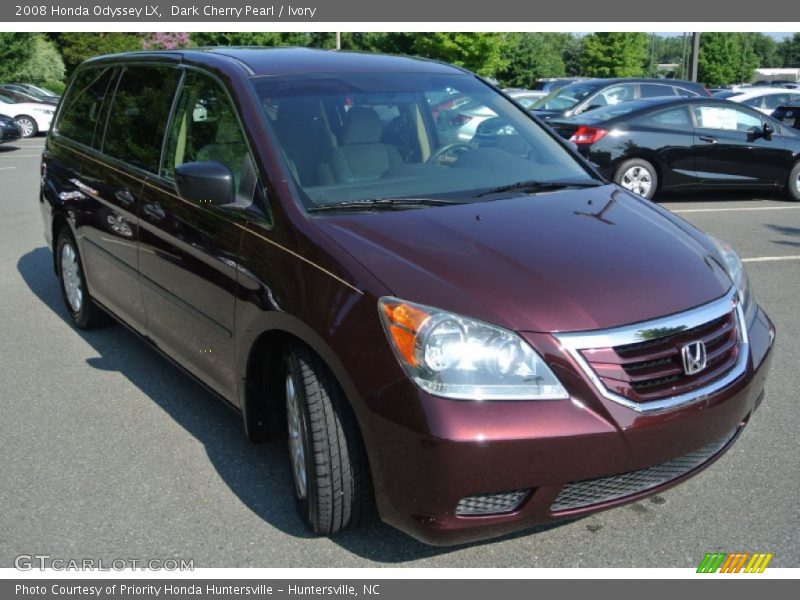 Dark Cherry Pearl / Ivory 2008 Honda Odyssey LX