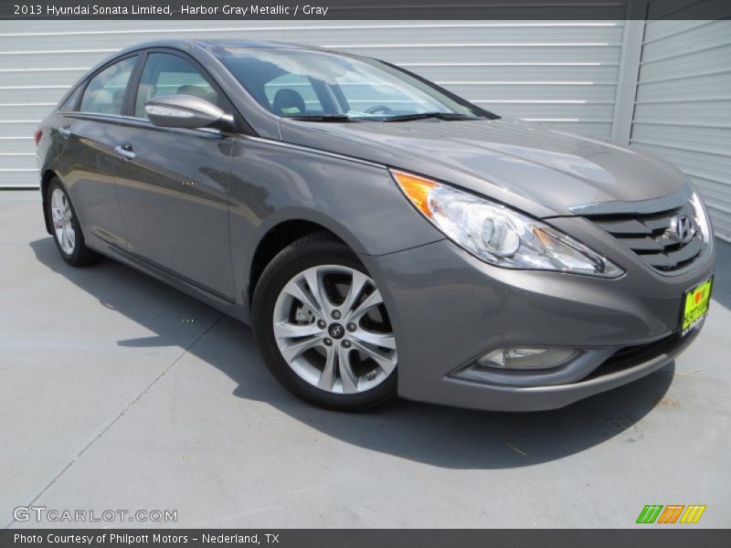 Harbor Gray Metallic / Gray 2013 Hyundai Sonata Limited