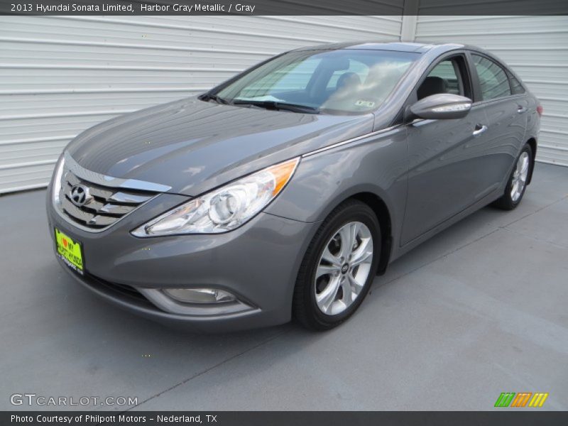 Harbor Gray Metallic / Gray 2013 Hyundai Sonata Limited