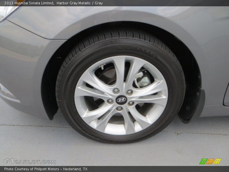 Harbor Gray Metallic / Gray 2013 Hyundai Sonata Limited