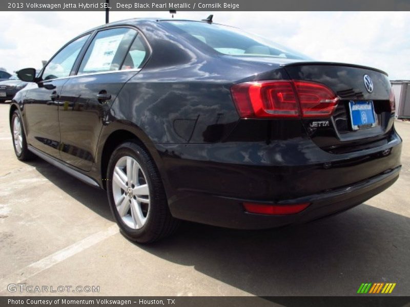 Deep Black Pearl Metallic / Cornsilk Beige 2013 Volkswagen Jetta Hybrid SEL
