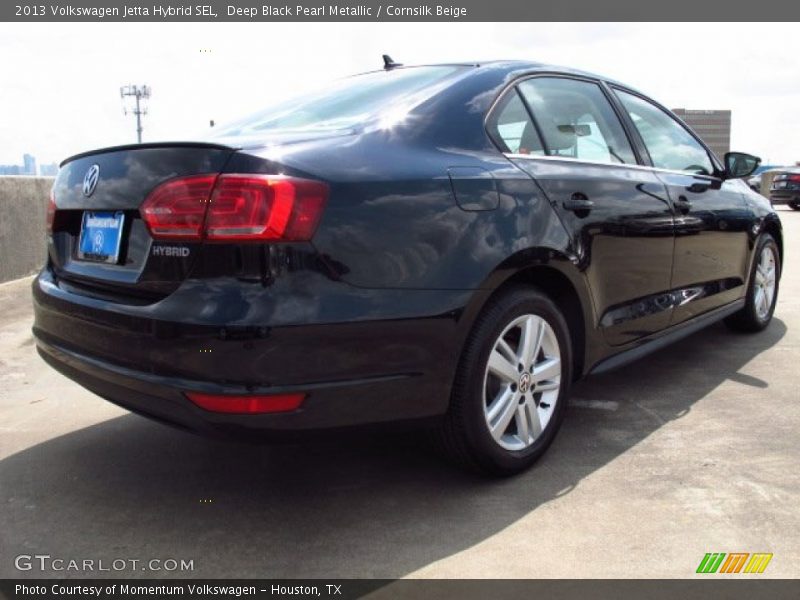 Deep Black Pearl Metallic / Cornsilk Beige 2013 Volkswagen Jetta Hybrid SEL