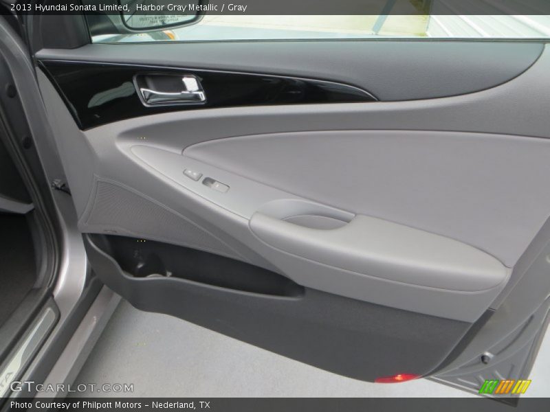 Harbor Gray Metallic / Gray 2013 Hyundai Sonata Limited