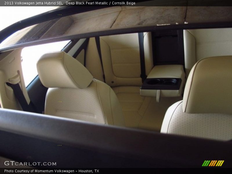 Deep Black Pearl Metallic / Cornsilk Beige 2013 Volkswagen Jetta Hybrid SEL