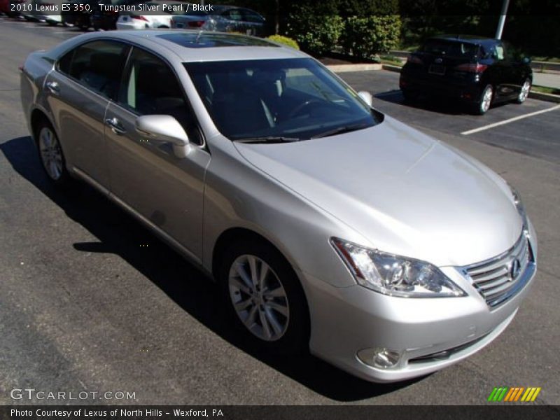 Tungsten Silver Pearl / Black 2010 Lexus ES 350