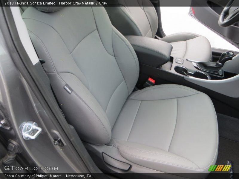 Harbor Gray Metallic / Gray 2013 Hyundai Sonata Limited