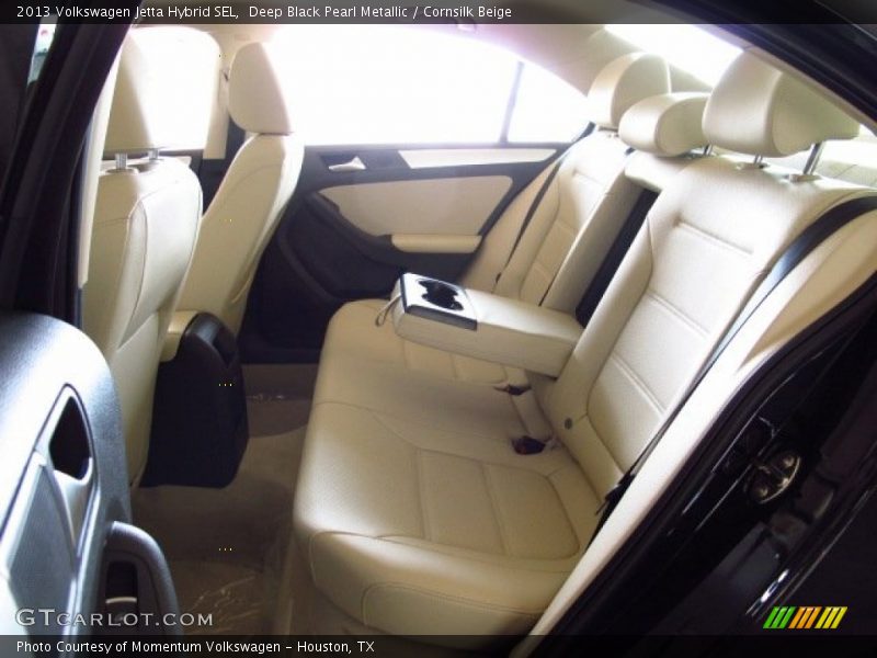 Deep Black Pearl Metallic / Cornsilk Beige 2013 Volkswagen Jetta Hybrid SEL