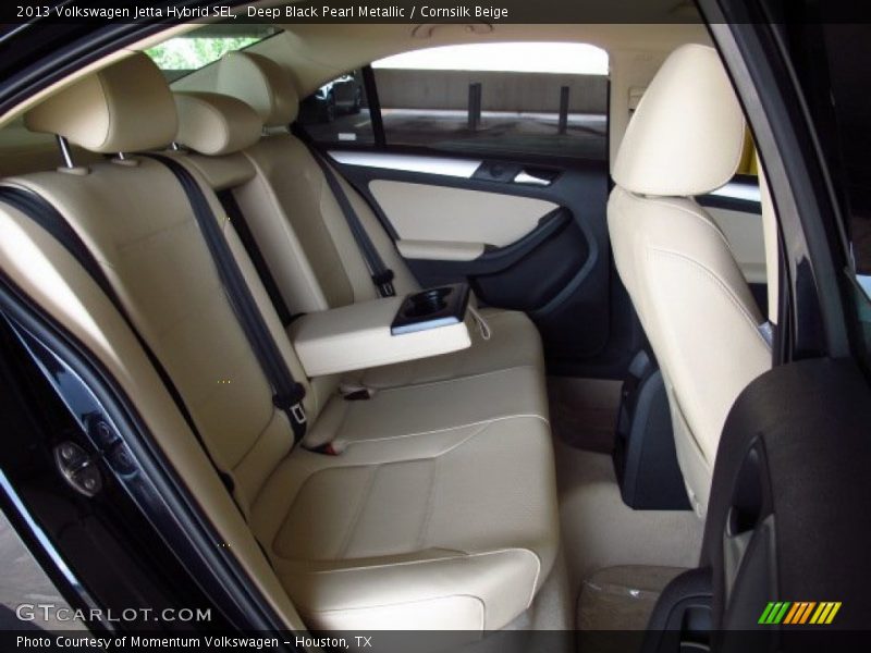 Deep Black Pearl Metallic / Cornsilk Beige 2013 Volkswagen Jetta Hybrid SEL