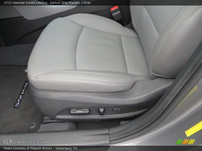 Harbor Gray Metallic / Gray 2013 Hyundai Sonata Limited