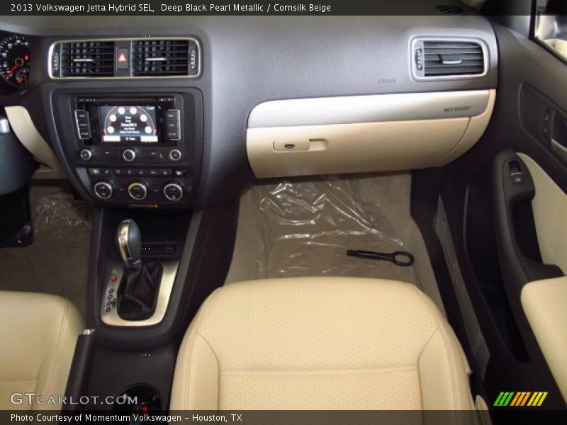 Deep Black Pearl Metallic / Cornsilk Beige 2013 Volkswagen Jetta Hybrid SEL