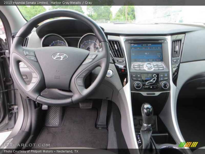 Harbor Gray Metallic / Gray 2013 Hyundai Sonata Limited