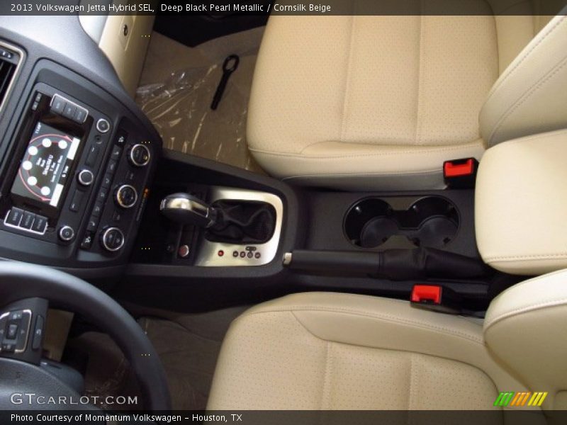 Deep Black Pearl Metallic / Cornsilk Beige 2013 Volkswagen Jetta Hybrid SEL