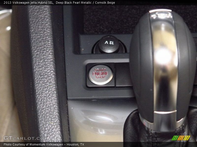 Deep Black Pearl Metallic / Cornsilk Beige 2013 Volkswagen Jetta Hybrid SEL
