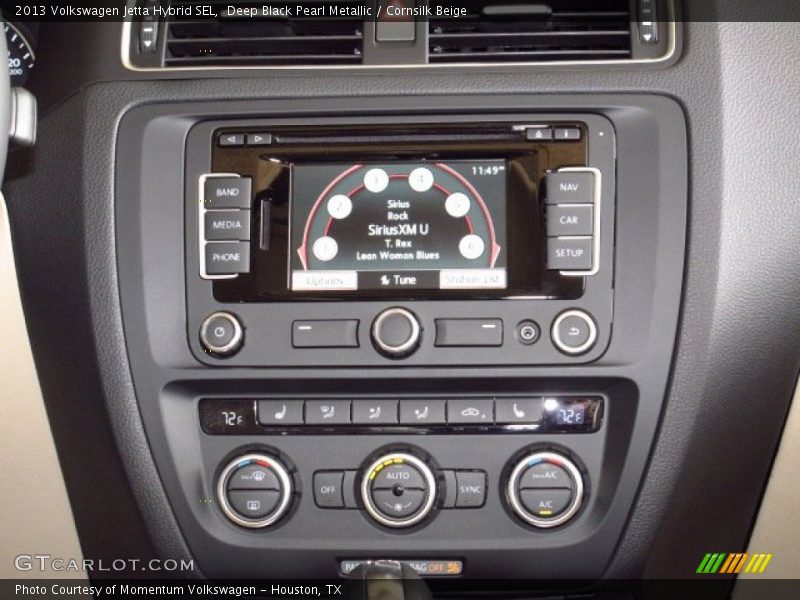Deep Black Pearl Metallic / Cornsilk Beige 2013 Volkswagen Jetta Hybrid SEL