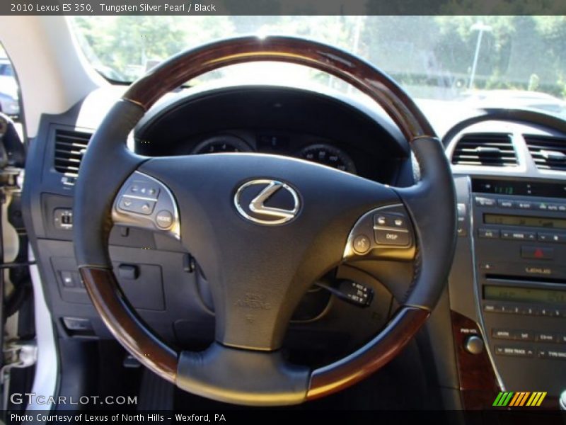 Tungsten Silver Pearl / Black 2010 Lexus ES 350