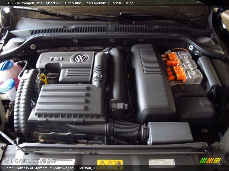 Deep Black Pearl Metallic / Cornsilk Beige 2013 Volkswagen Jetta Hybrid SEL