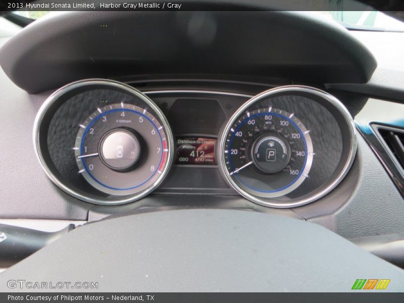 Harbor Gray Metallic / Gray 2013 Hyundai Sonata Limited