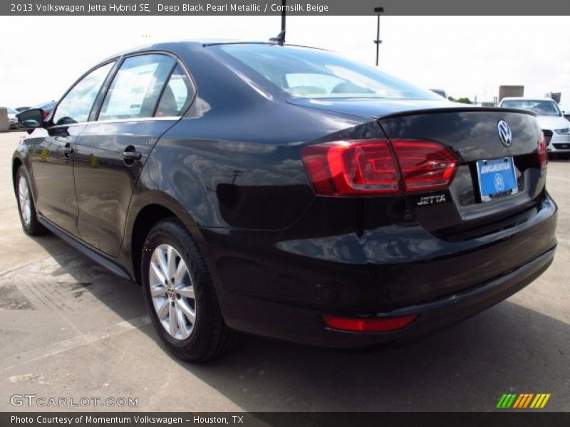 Deep Black Pearl Metallic / Cornsilk Beige 2013 Volkswagen Jetta Hybrid SE