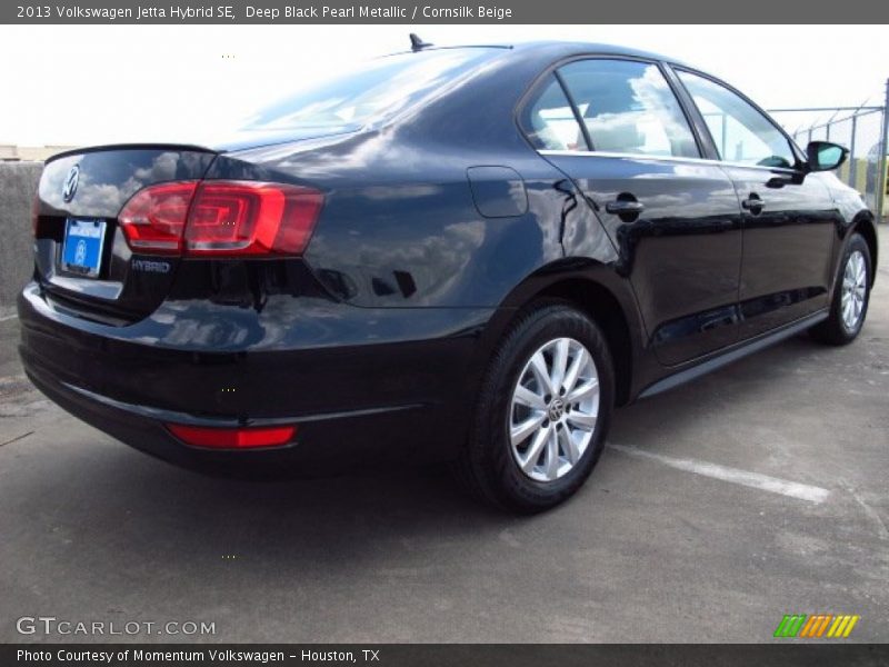Deep Black Pearl Metallic / Cornsilk Beige 2013 Volkswagen Jetta Hybrid SE