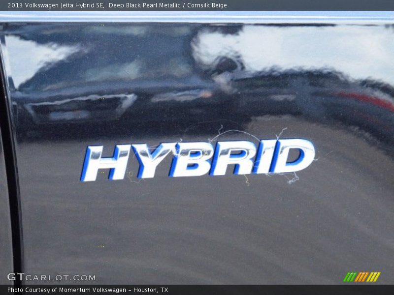 Deep Black Pearl Metallic / Cornsilk Beige 2013 Volkswagen Jetta Hybrid SE