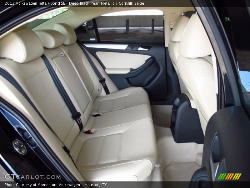Deep Black Pearl Metallic / Cornsilk Beige 2013 Volkswagen Jetta Hybrid SE