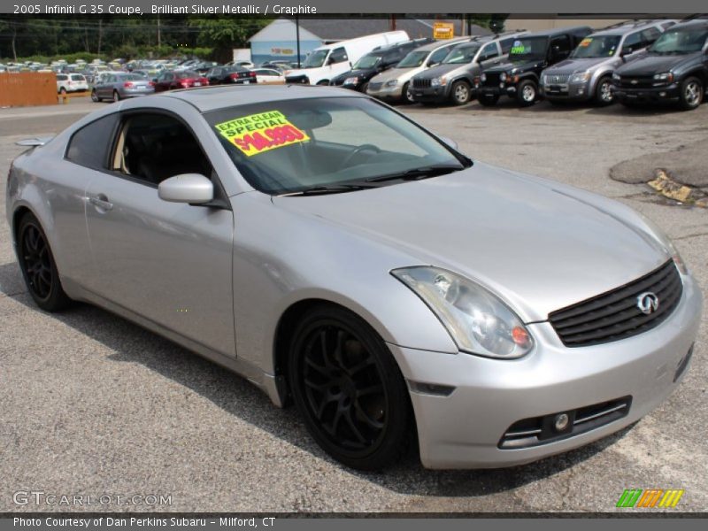 Brilliant Silver Metallic / Graphite 2005 Infiniti G 35 Coupe